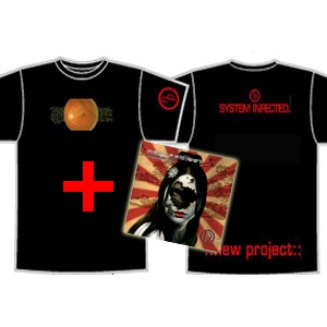 System Infected T-shirt + Ultraviolent Light CD